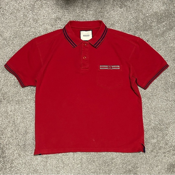 Gucci Other - Vintage Gucci Red Polo R3P